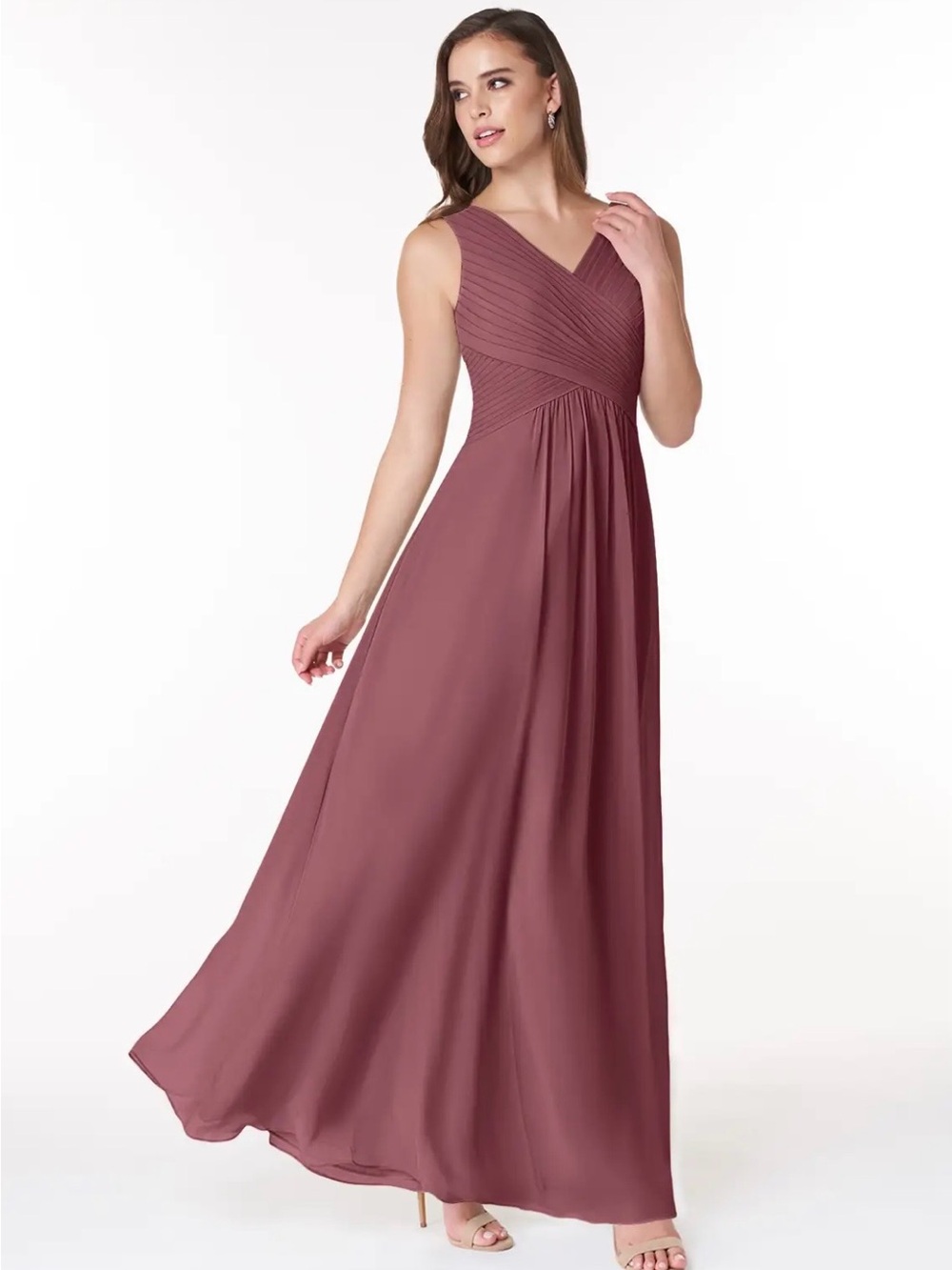 Plus Size Chiffon Bridesmaid Dress
